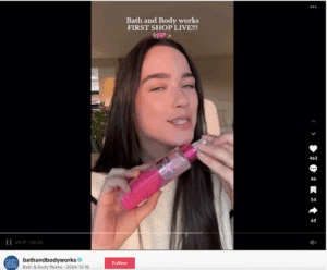 Bath & Body Works TikTok Live